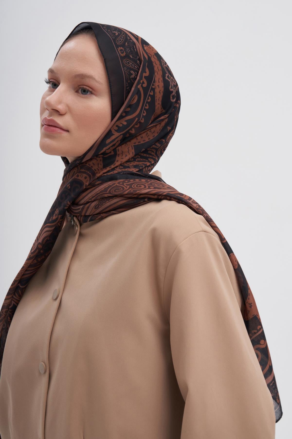 Vintage Copper Nilla Cotton Scarf