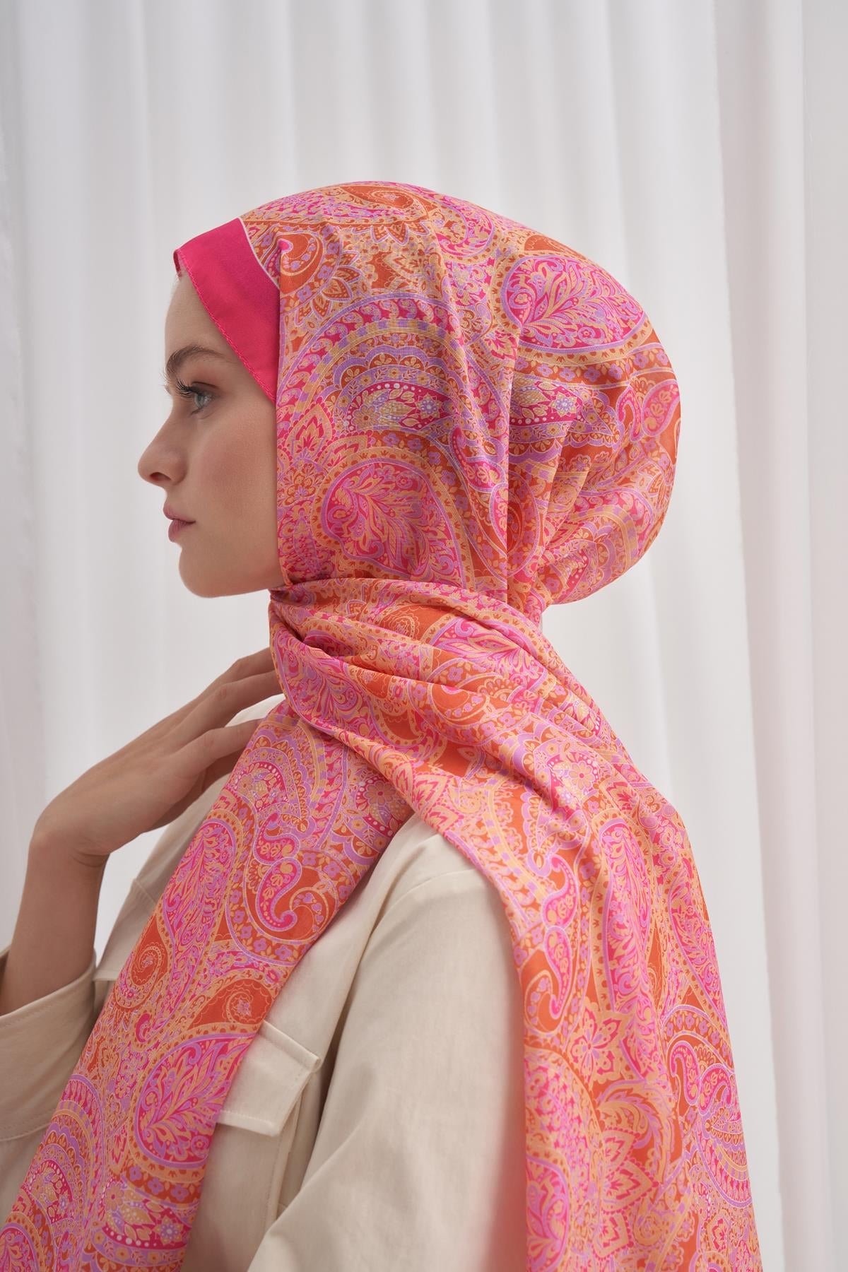 Nilla Cotton Scarf Mystic Pink