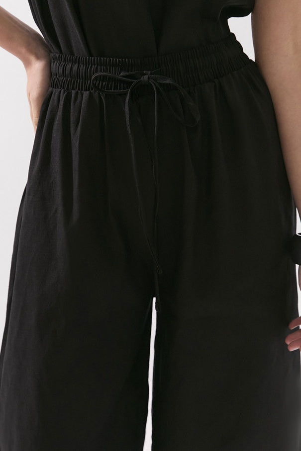 Linen Pants Black