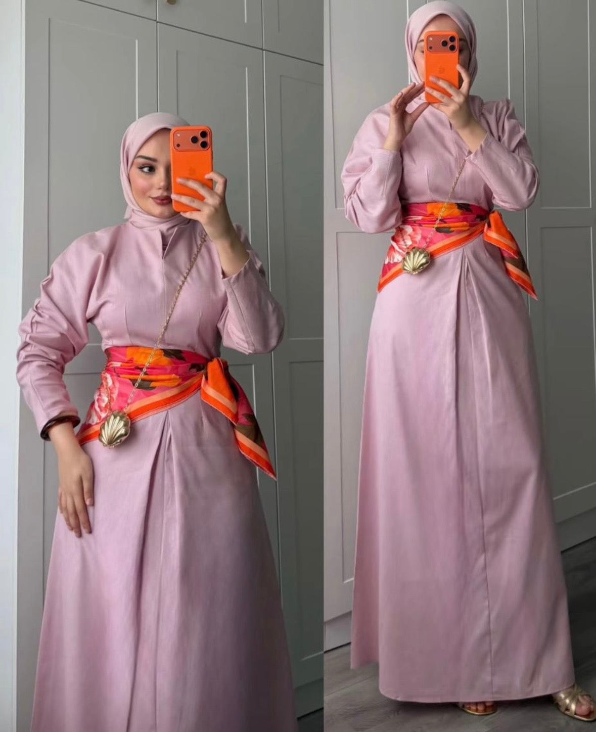 Lyocell Linen Pastel Pink Dress
