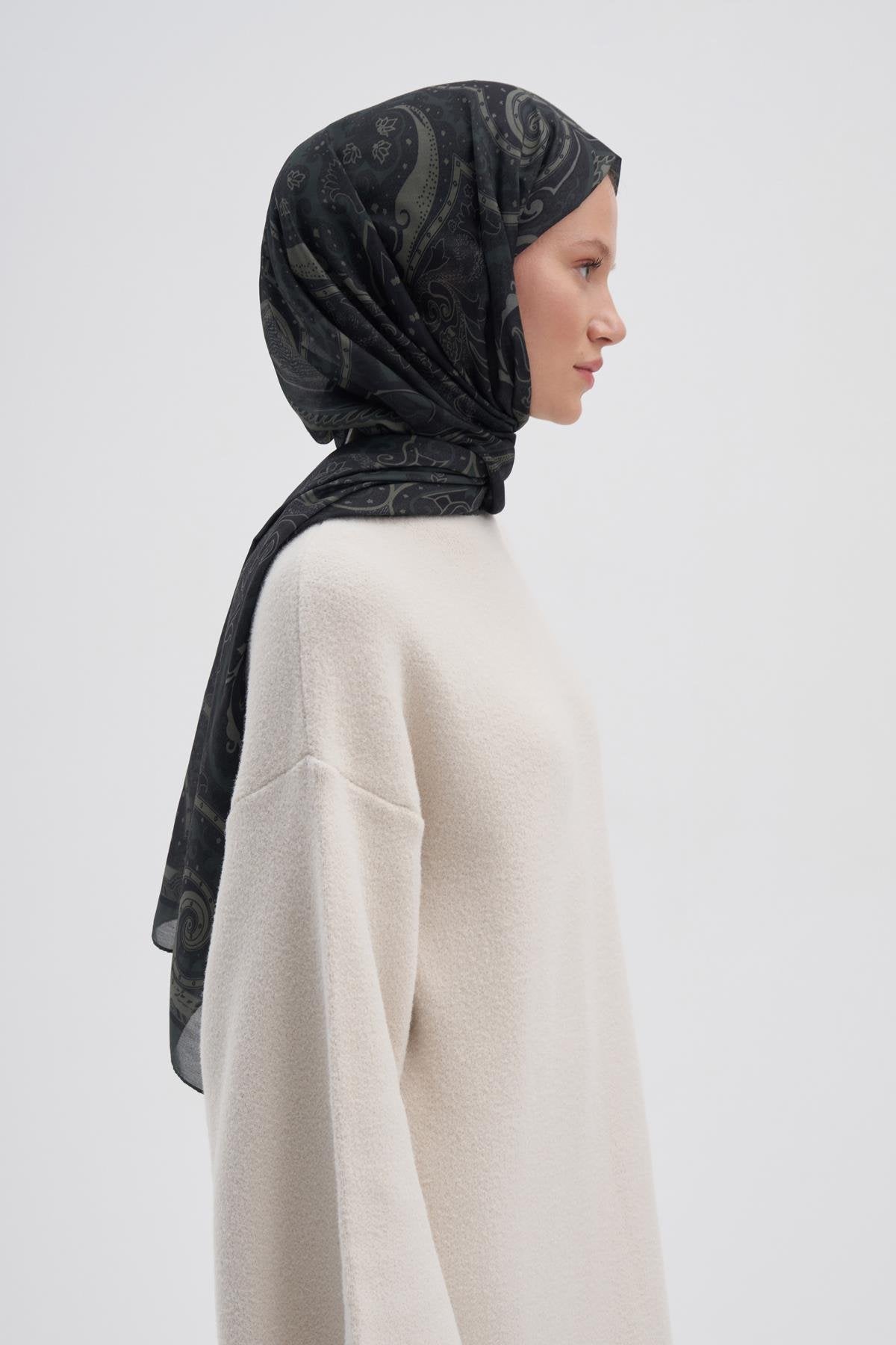Marni Khaki Nilla Cotton Scarf