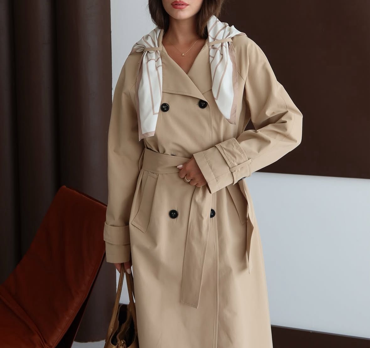 Cream Trench Coat