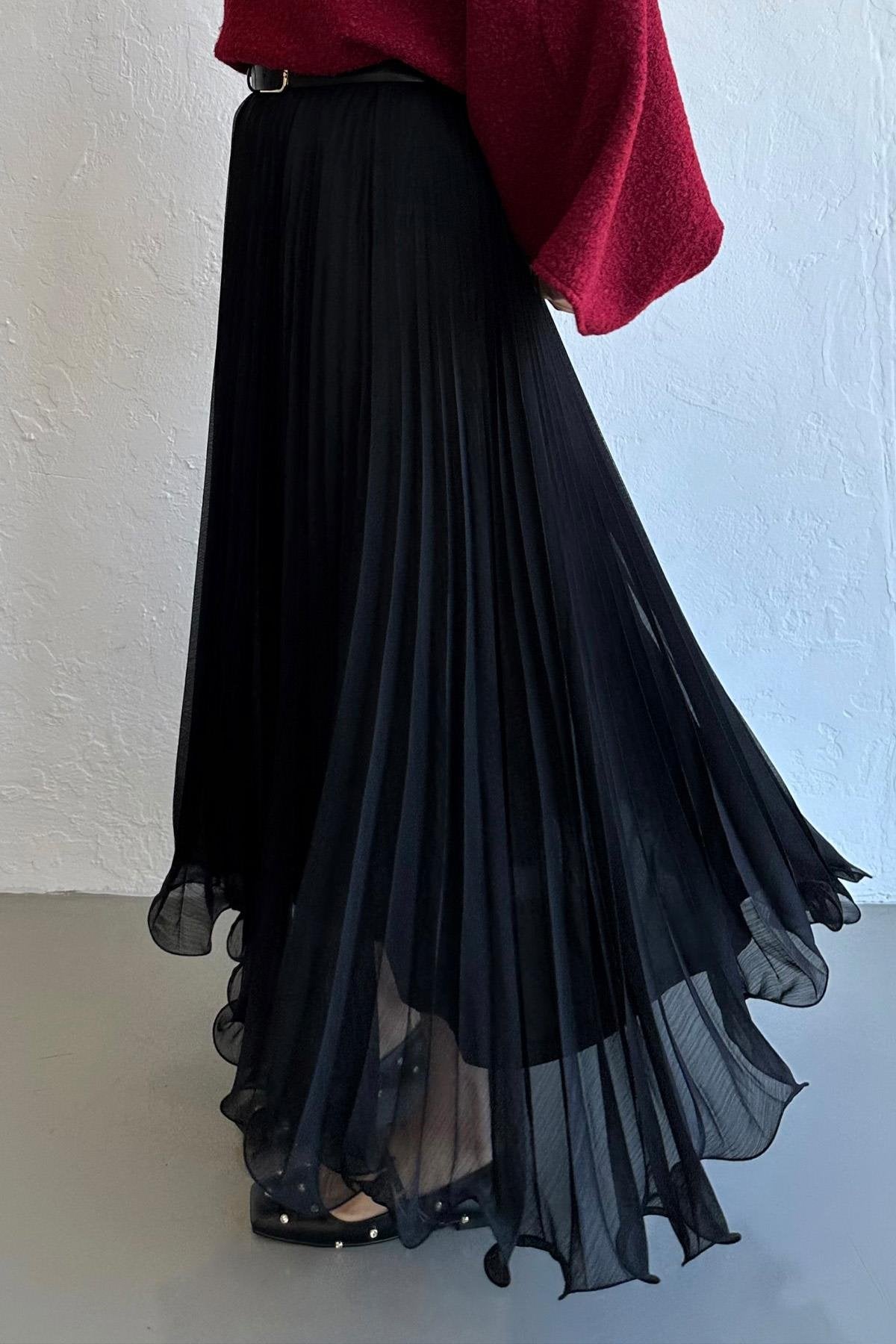 Rue Chiffon Skirt Black