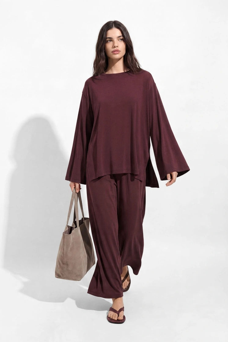 Oysho Twin-set Burgundy