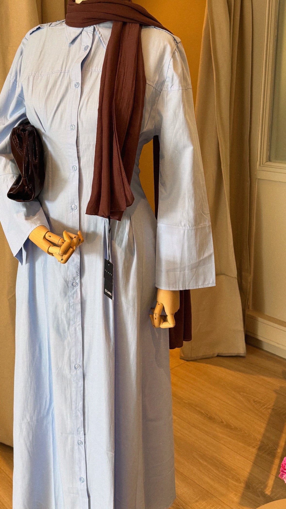 Poplin Dress Blue