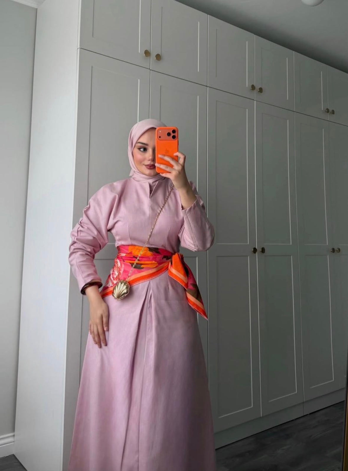 Lyocell Linen Pastel Pink Dress
