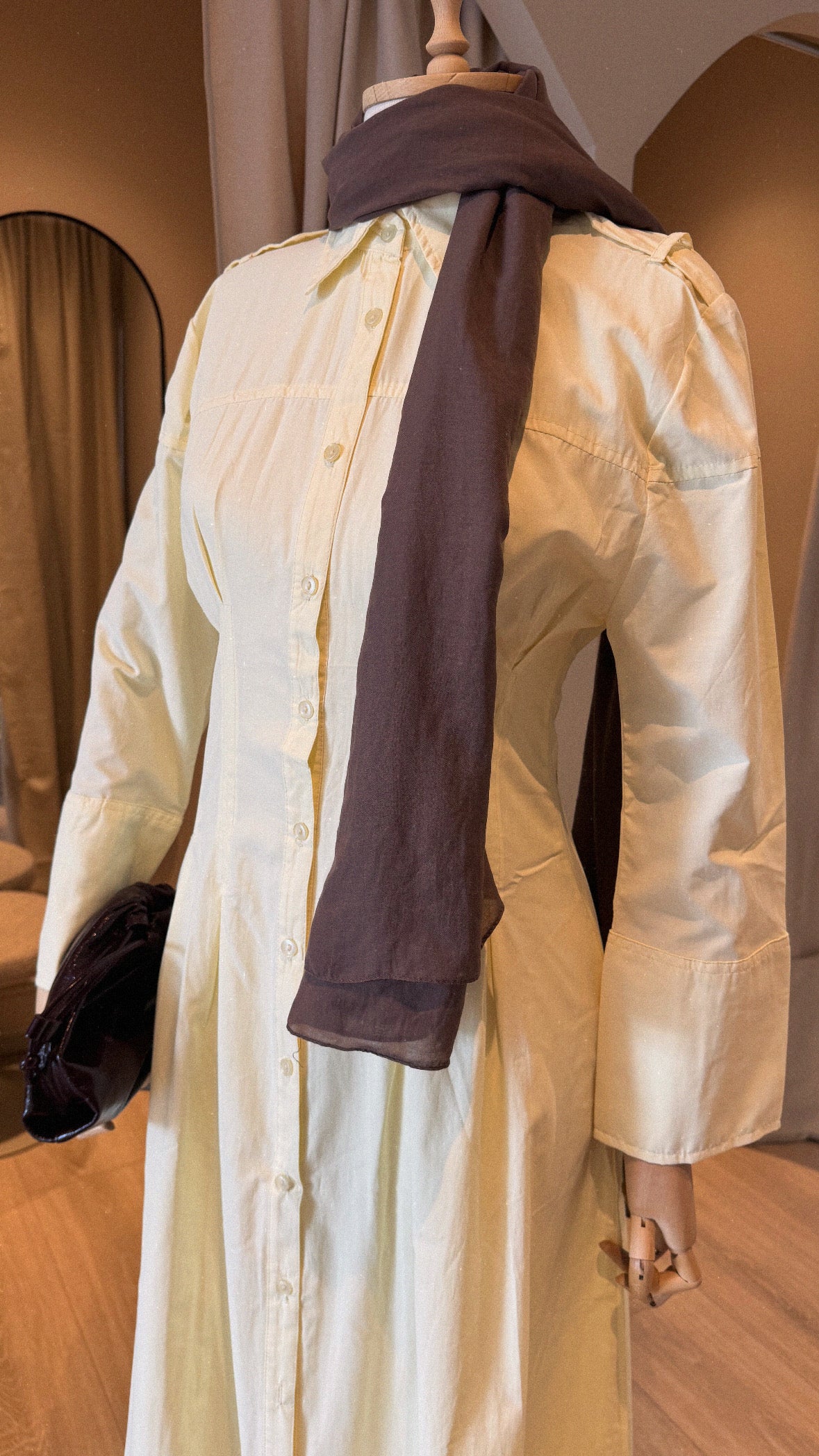 Poplin Dress Butter Yellow