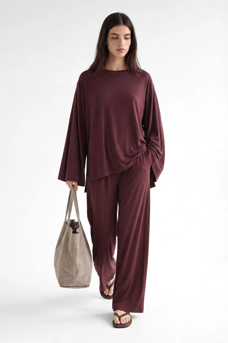 Oysho Twin-set Burgundy