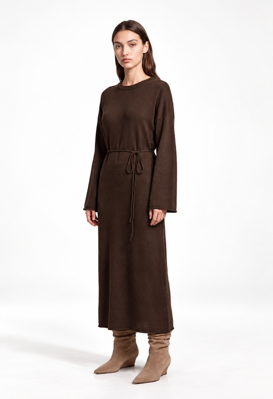 Brown Tricot Dress