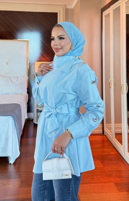 Blouse with Gold Details