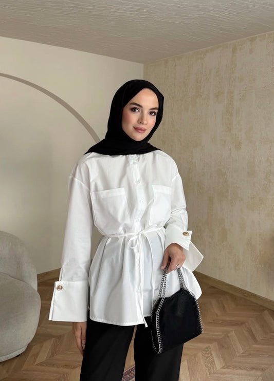 Wide-cuff shirt