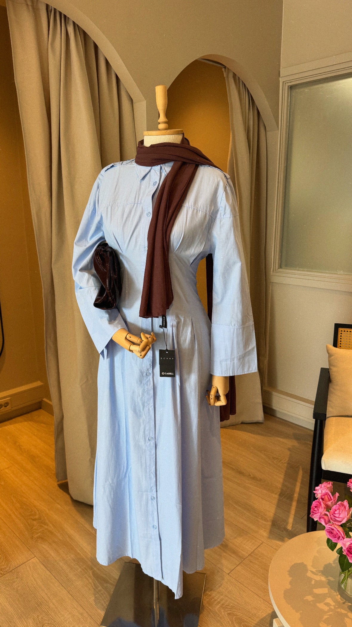 Poplin Dress Blue