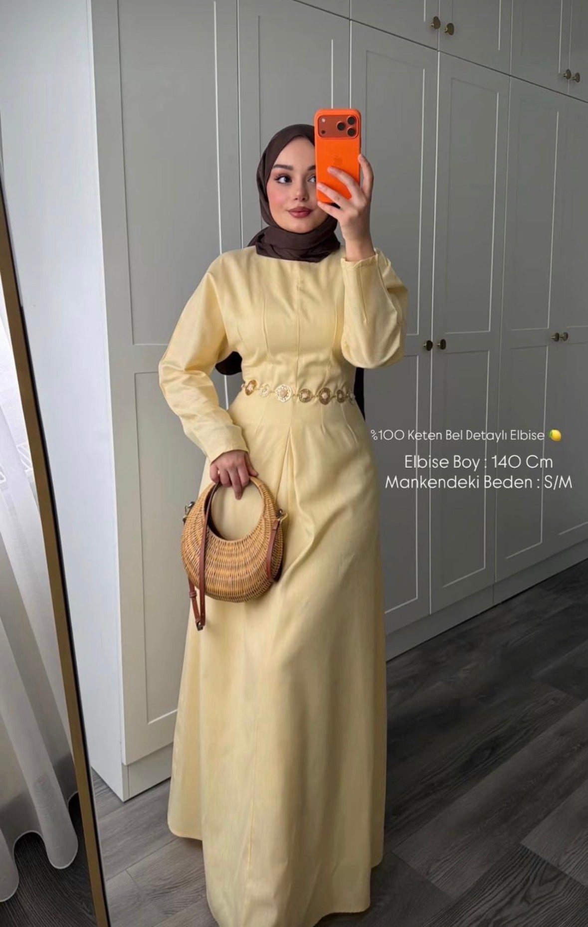 Lyocell Linen Pastel Yellow Dress