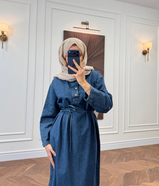 Denim dress darkblue