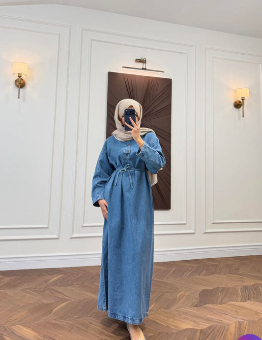 Denim dress blue