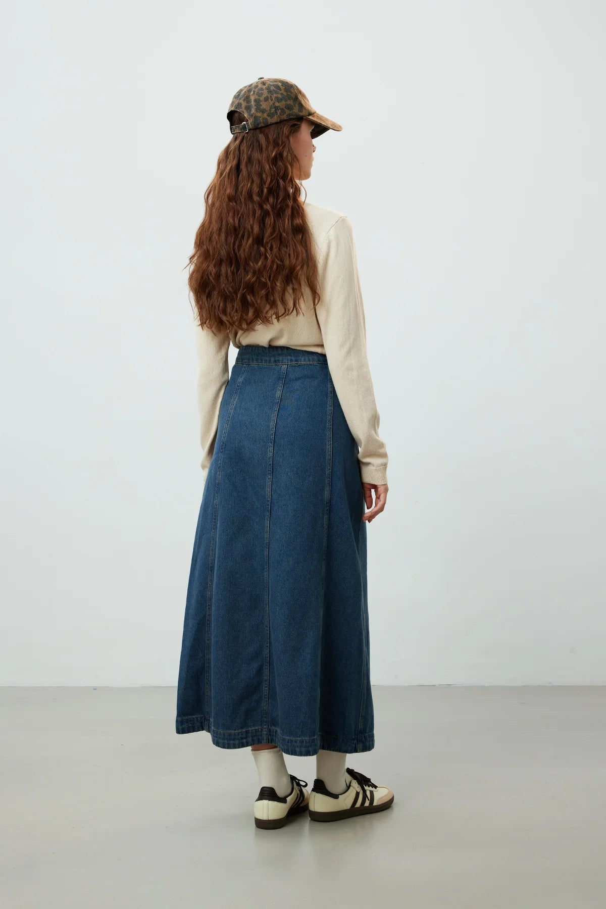 Wrap Denim Skirt
