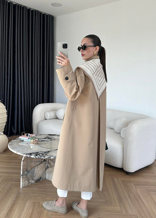 Cream Trench Coat