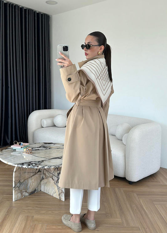 Cream Trench Coat