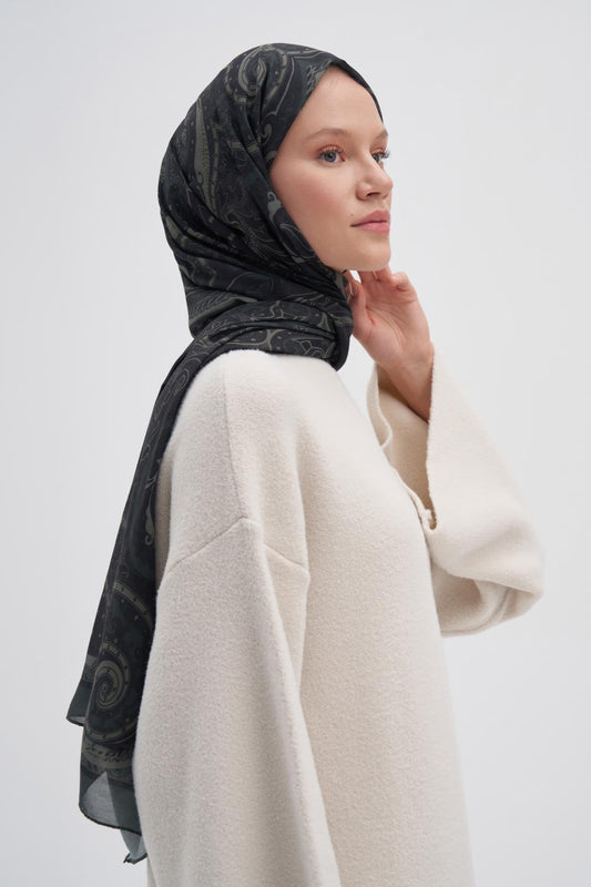 Marni Khaki Nilla Cotton Scarf