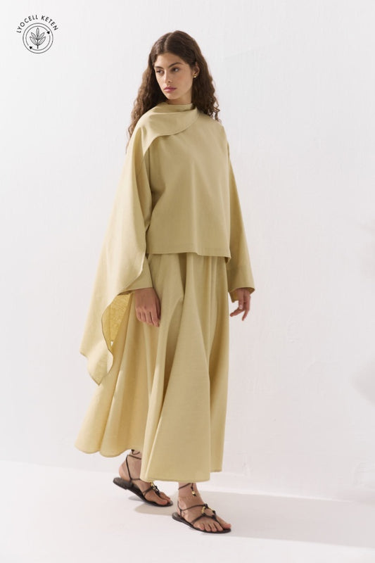Linen Skirt Set