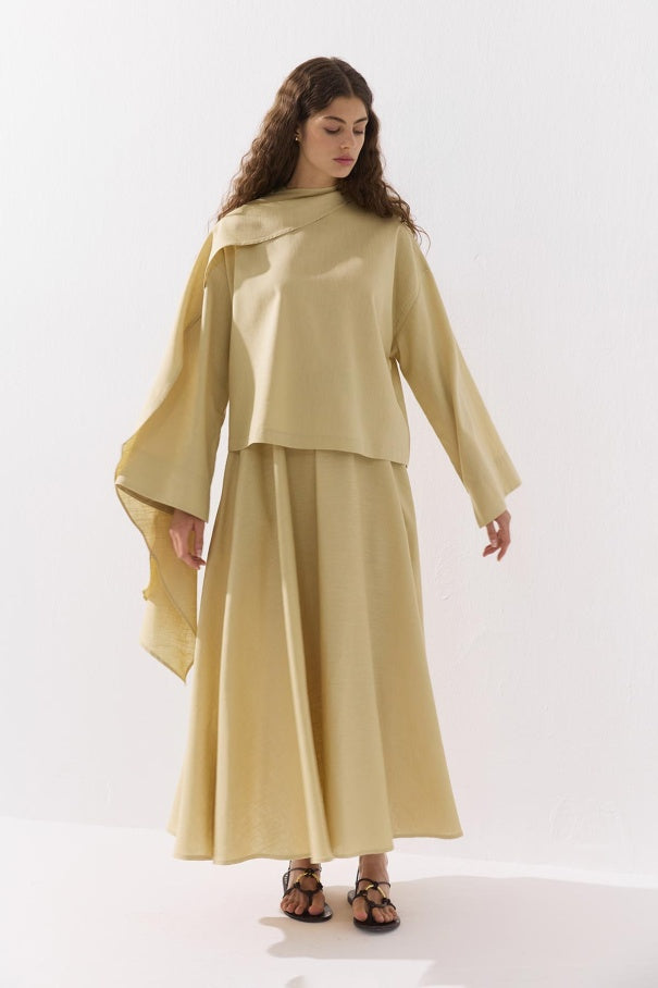 Linen Skirt Set