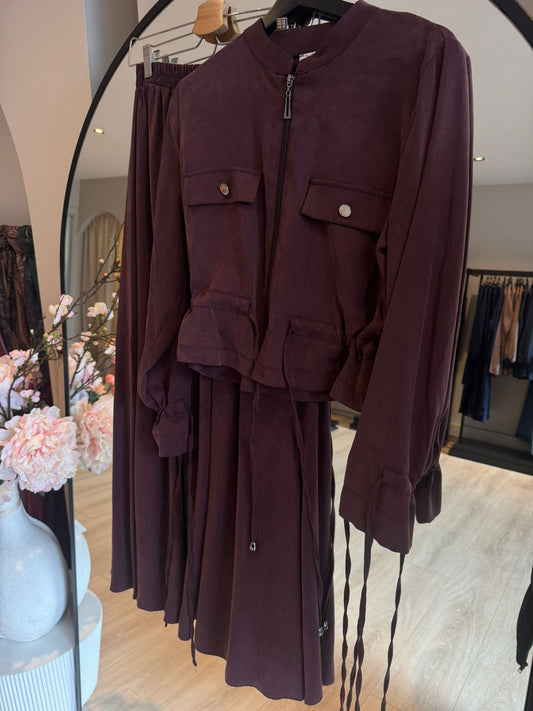 Two-piece Set Reddish Brown